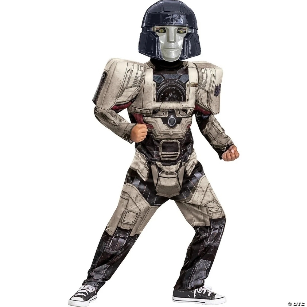 Transformers One Kid's Megatron Halloween Muscle Costume 7-8 Medium
